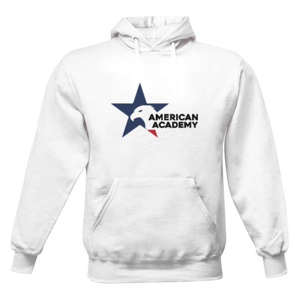 Hoodie with colorful American Academy logo